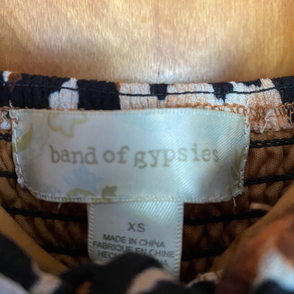 Band of Gypsies Leopard-Print XS Maxi Slip Dress in Brown Black - Picture 3 of 7